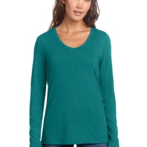 District® Women’s Perfect Tri® Long Sleeve V-Neck Tee DT135