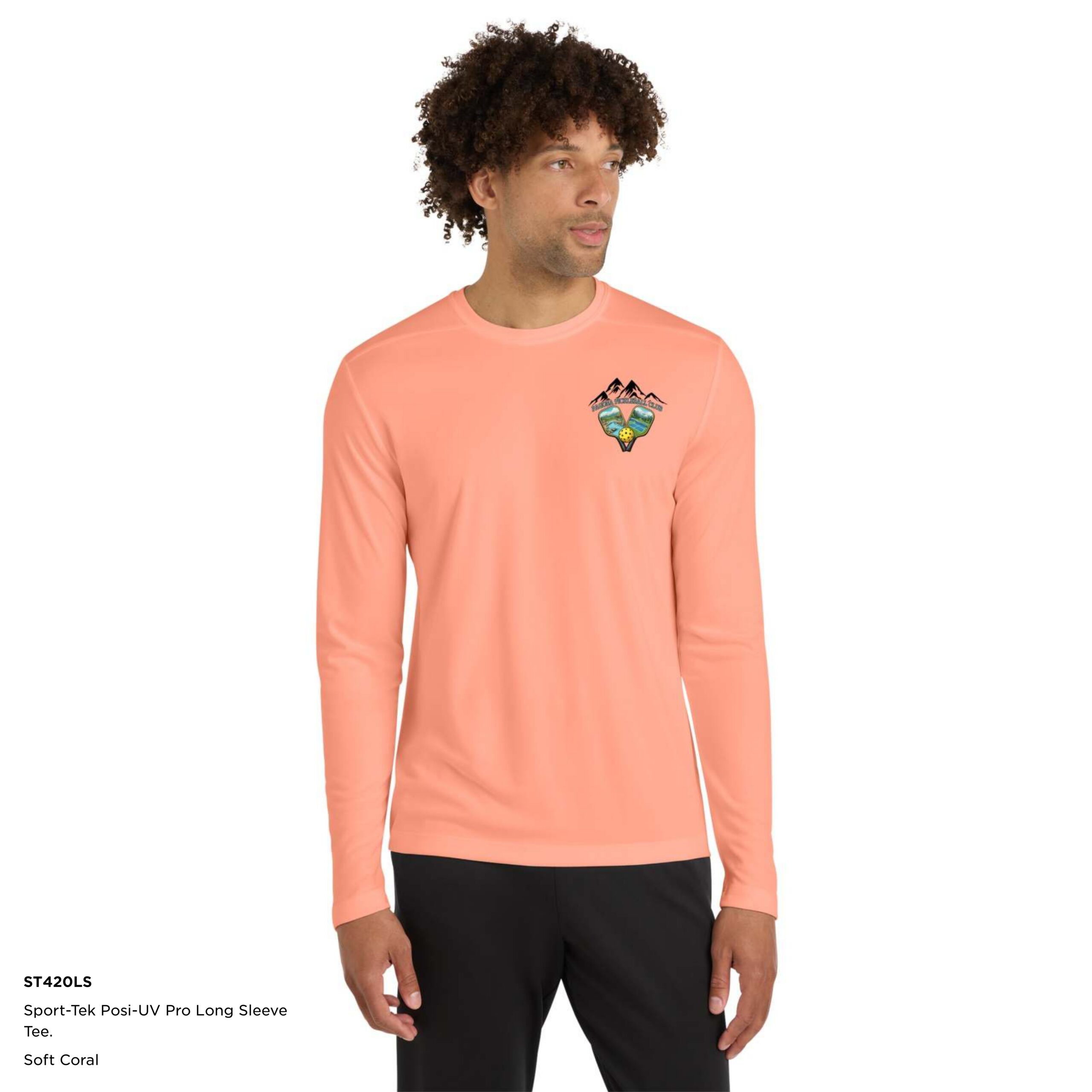 Sport-Tek Posi-UV Pro Long Sleeve Tee Light Blue ST420LS - Image 3